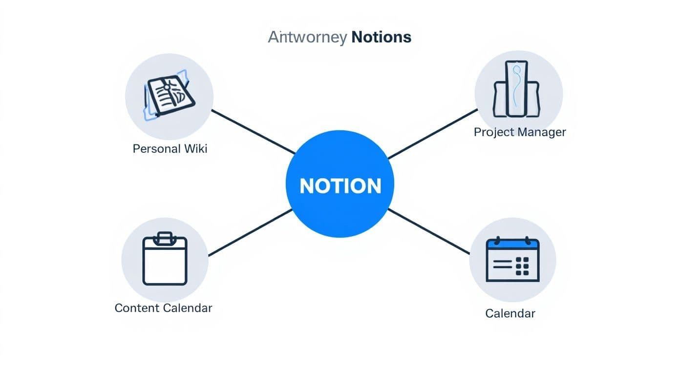 Infographic about notion meaning