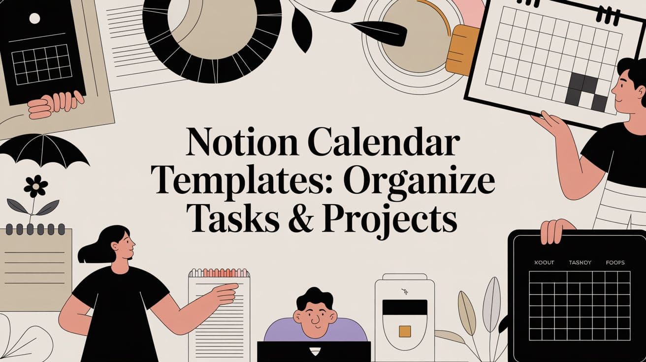Notion Calendar Templates for Tasks & Projects