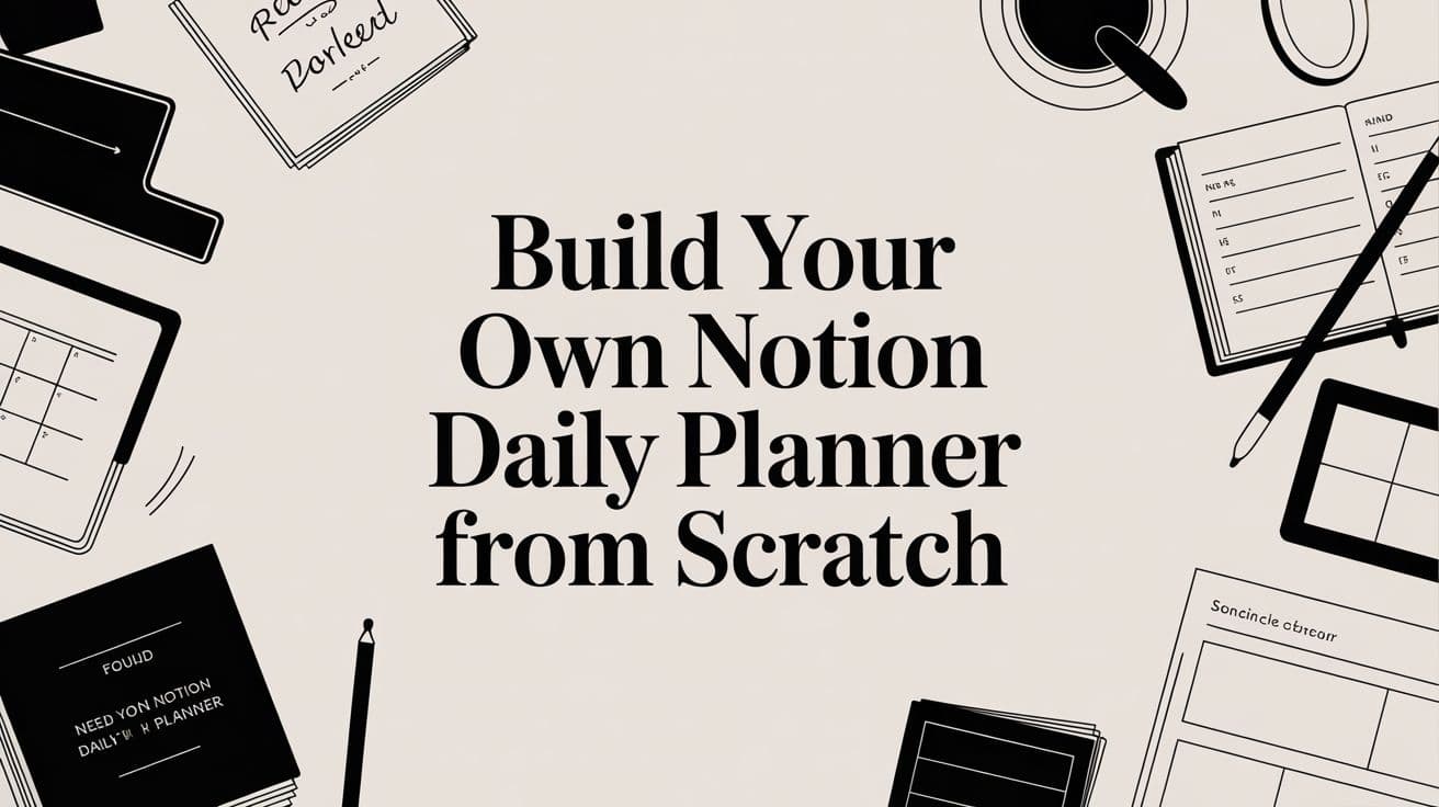 Build Your Own Notion Daily Planner From Scratch