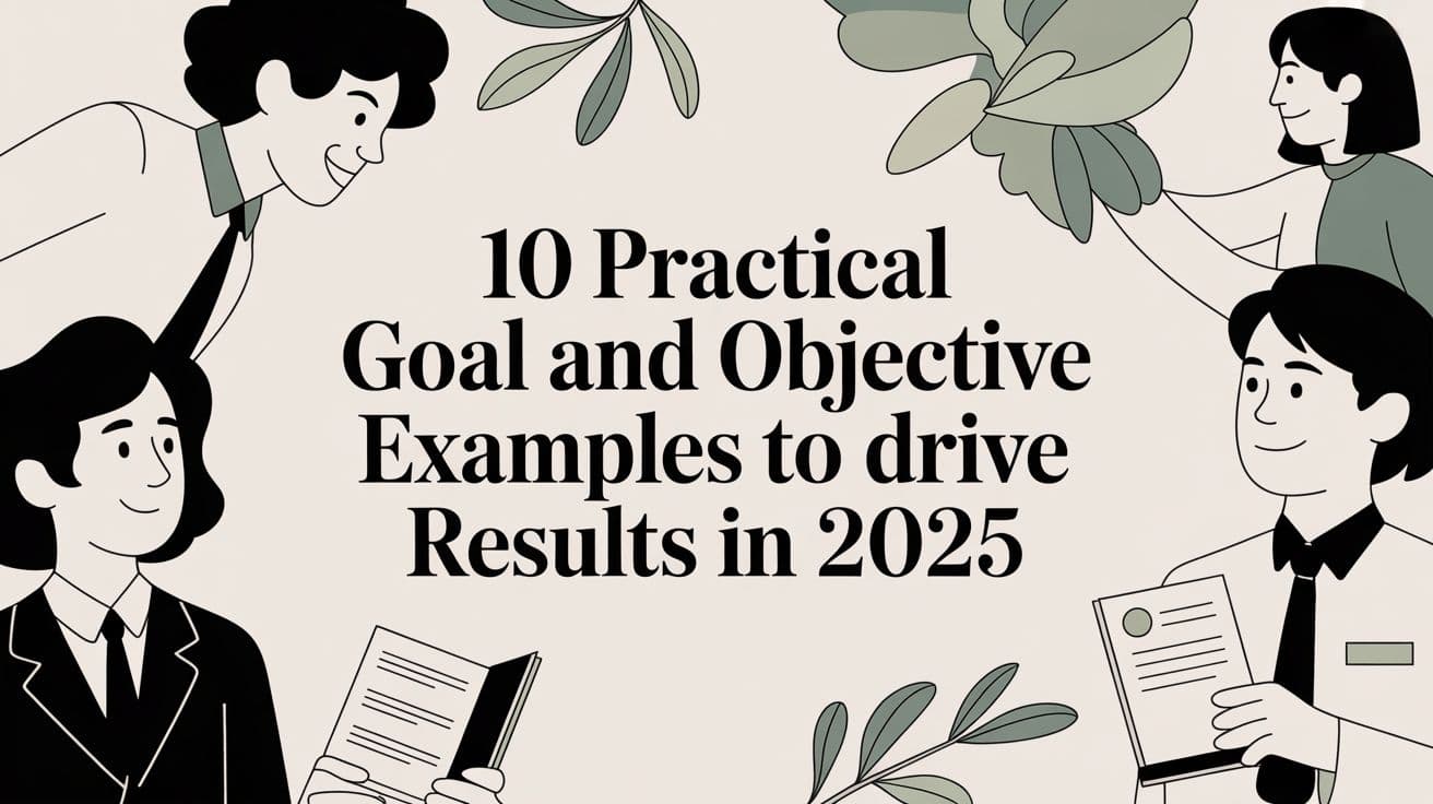 10 Practical Goal and Objective Examples to Drive Results in 2025