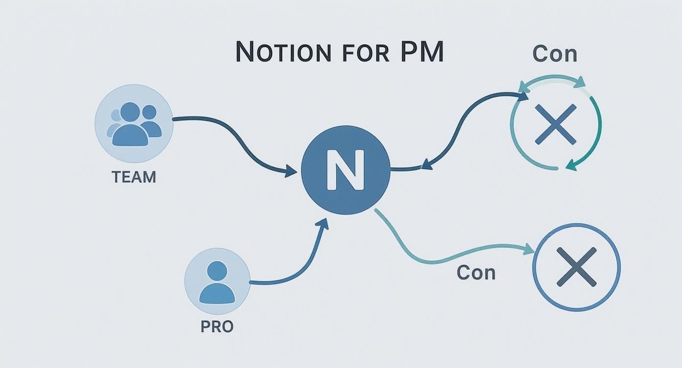 Infographic about notion for project management
