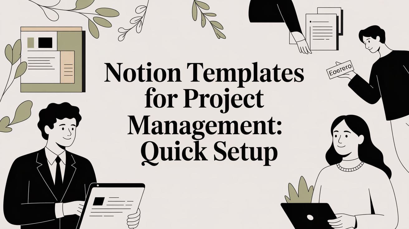 Notion templates for project management: Quick setup