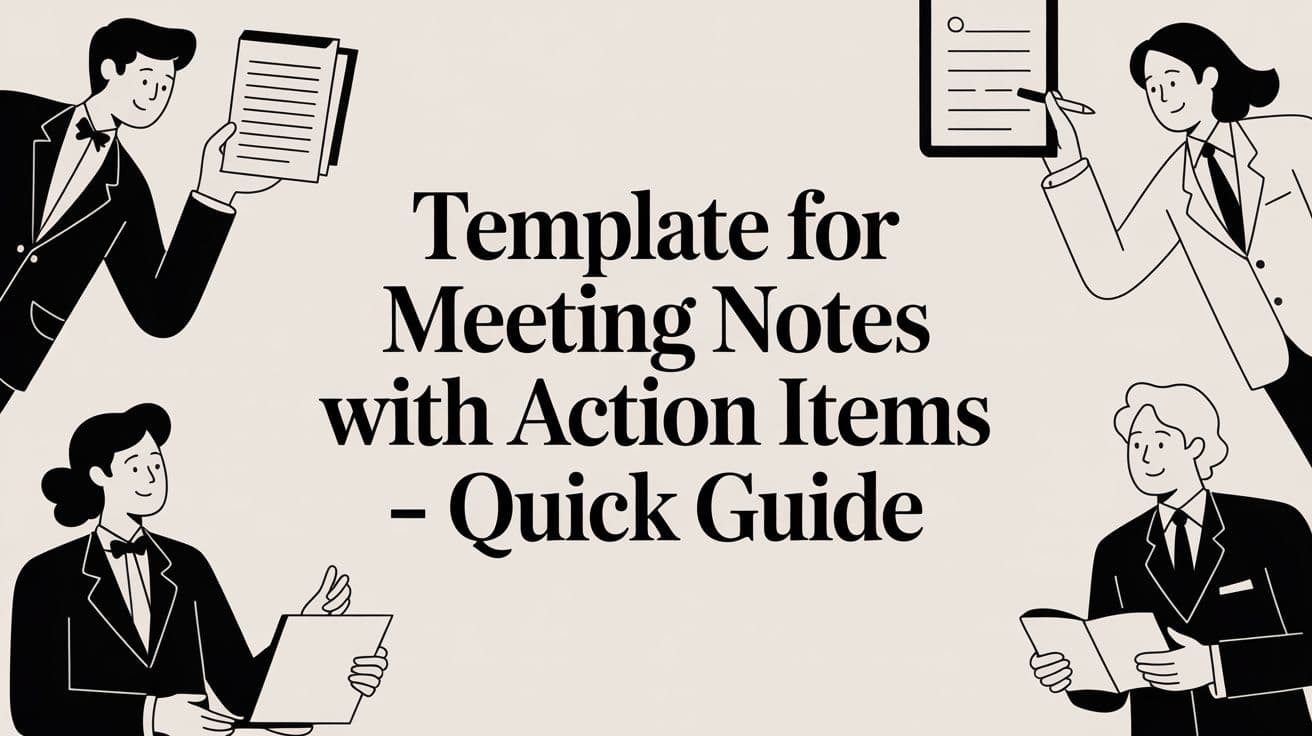 Meeting Notes Template with Action Items Guide