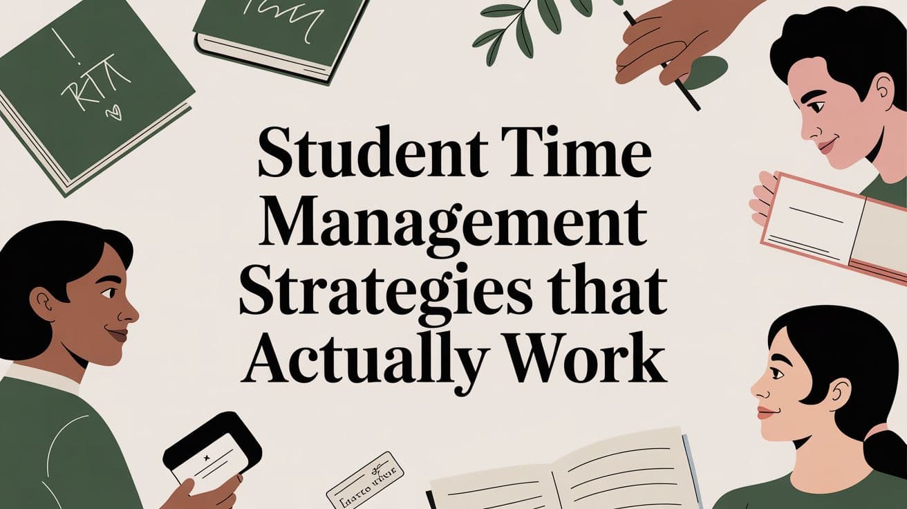 student time management strategies that actually work