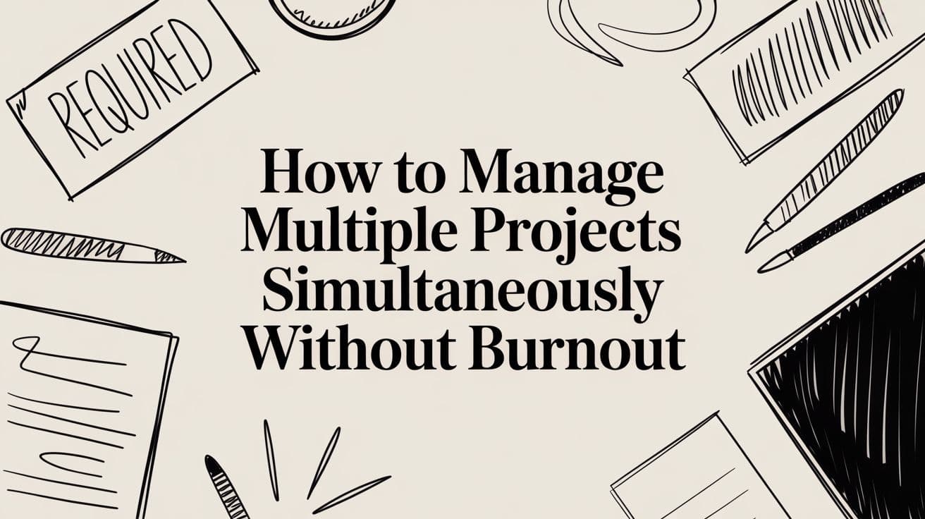 Manage Multiple Projects Simultaneously Without Burnout
