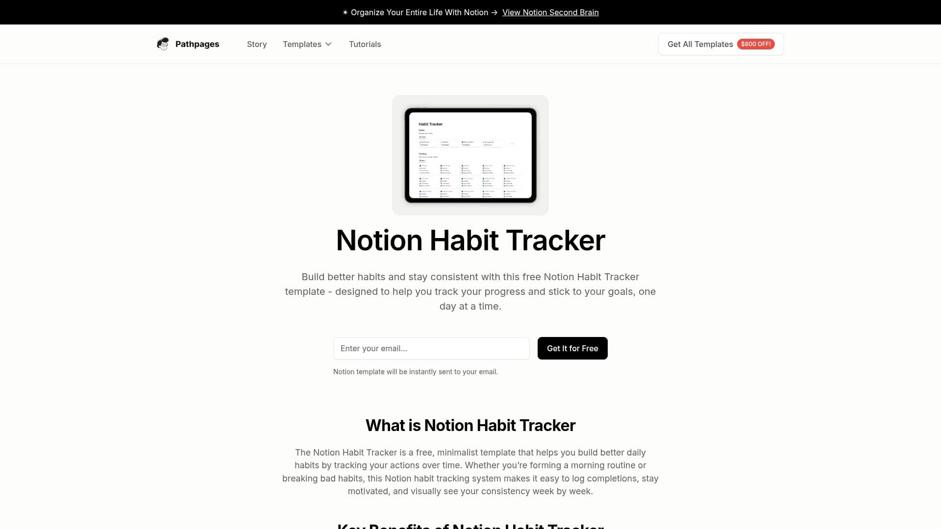 12 Best Templates Notion Users Need in 2025 - Notion Habit Tracker